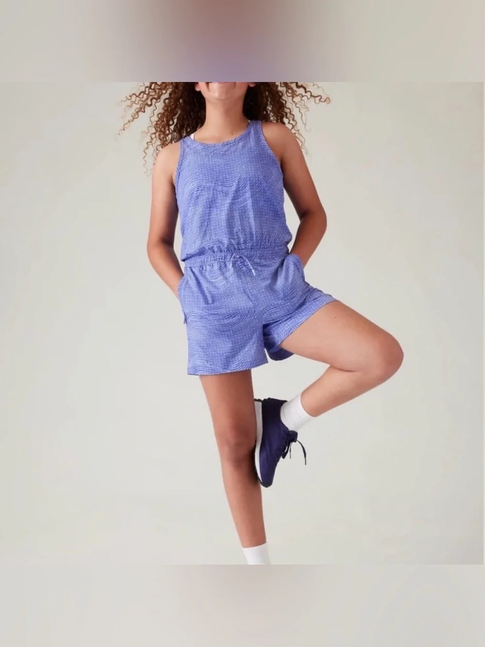 Athleta Girls Play More Romper- Size 6